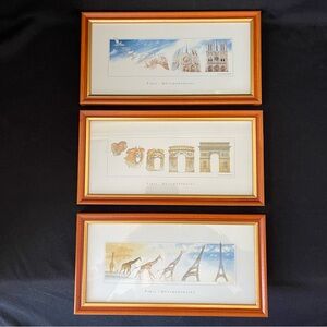 Set of 3 Paris Prints - Metamorphosis of Paris, France